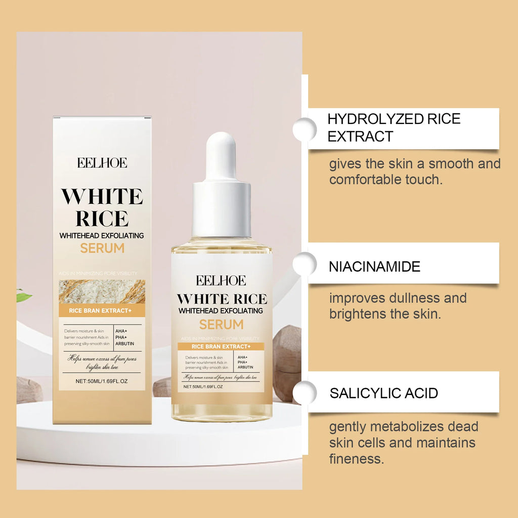 Black & White Rice Exfoliating Serum Set – BHA Niacinamide AHA Exfoliating Serum Set Zpaxo
