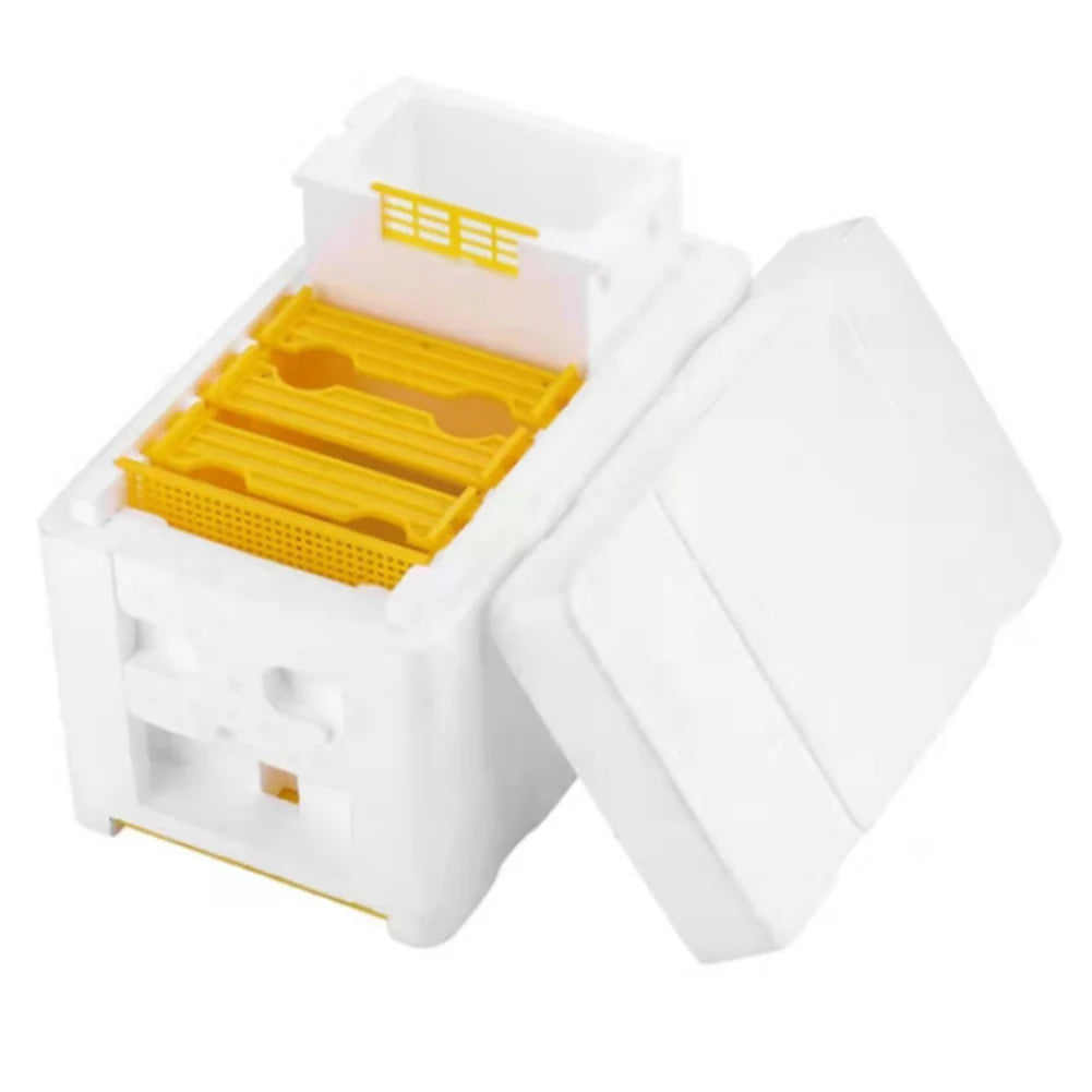 Foam Pollination Boxes Bee Nest Tool Multi-Function Beehive Beekeeping King Box Bee Hive Frame Holder Equipment Kit Zpaxo