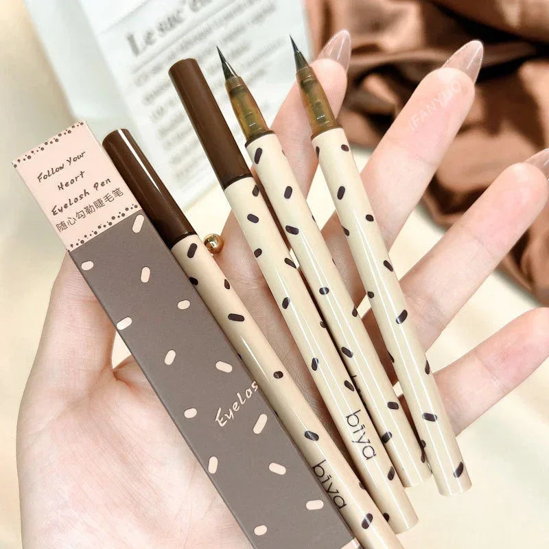 Ultra Thin Black Brown Lower Eyelashes Eyeliner Pen Long Lasting Liquid Eyeliner Pencil Waterproof Quick-Dry Eyes Liner Pencils Zpaxo