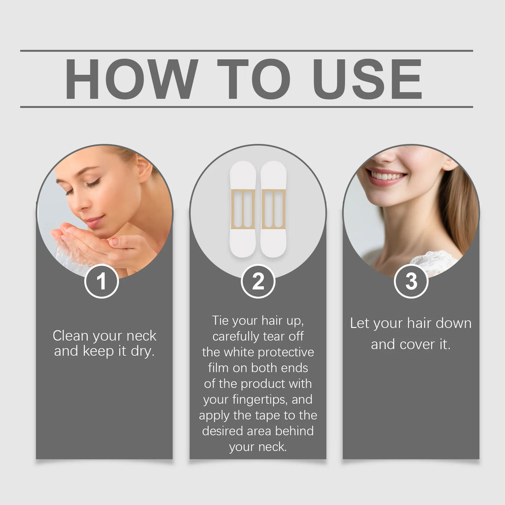Hyaluronic Acid Neck Lifting Patches – Anti-Wrinkle 12PCS Neck Lifting Patch Zpaxo