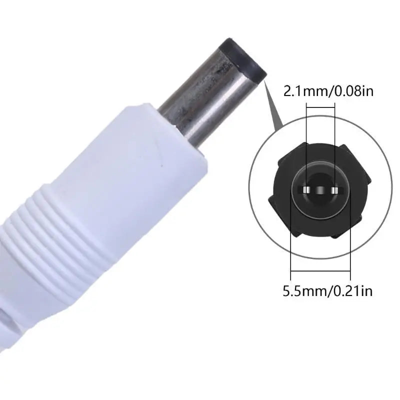 652F Streamlined Connection Essential USB Male to DC5.5x2.1mm Male Cable Power Cable Zpaxo