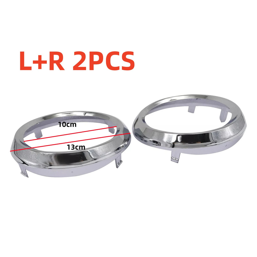 1 Pair Car Fog Light Lamp Bezel Cover Chrome Trim Rings 52713-08020