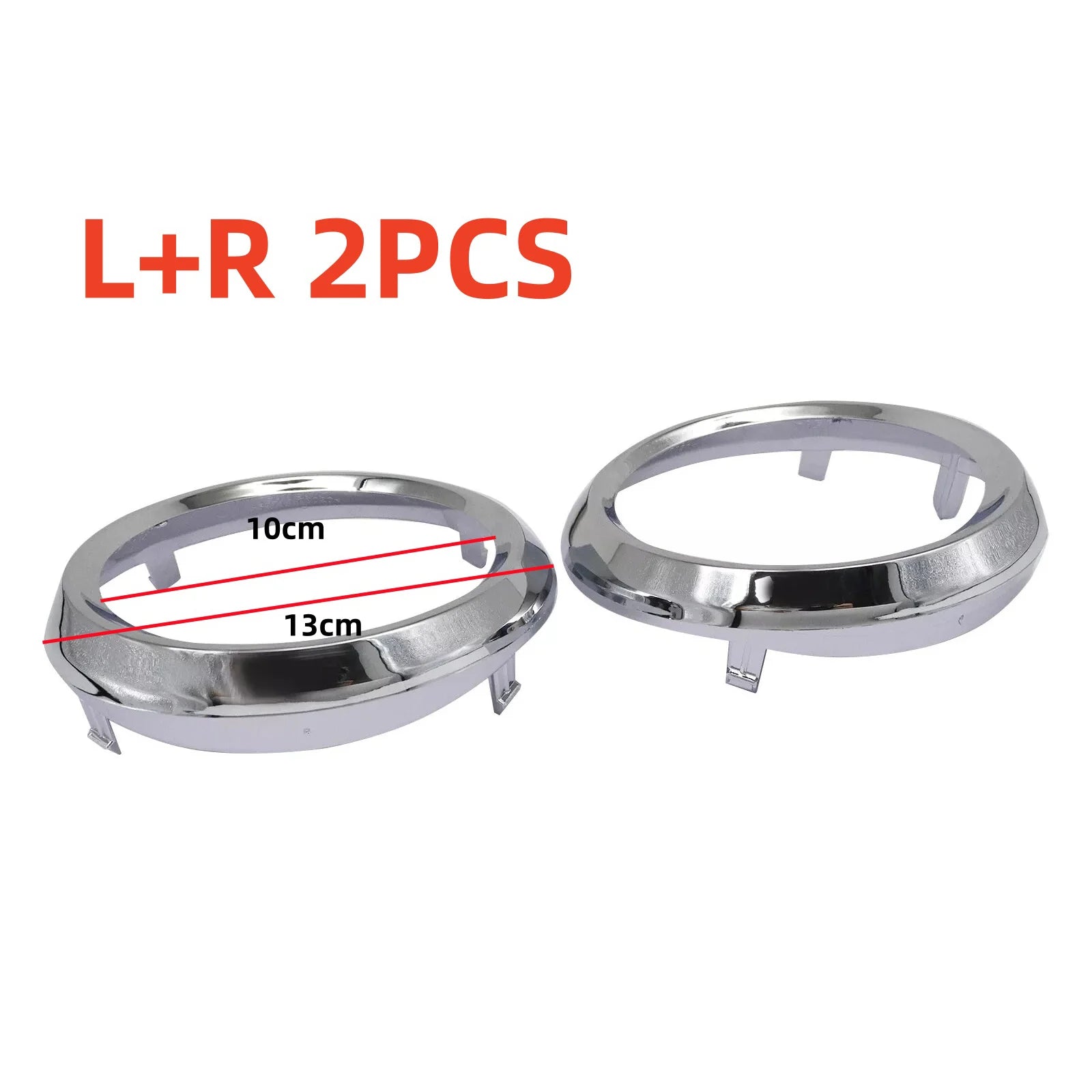 1 Pair Car Fog Light Lamp Bezel Cover Chrome Trim Rings 52713-08020