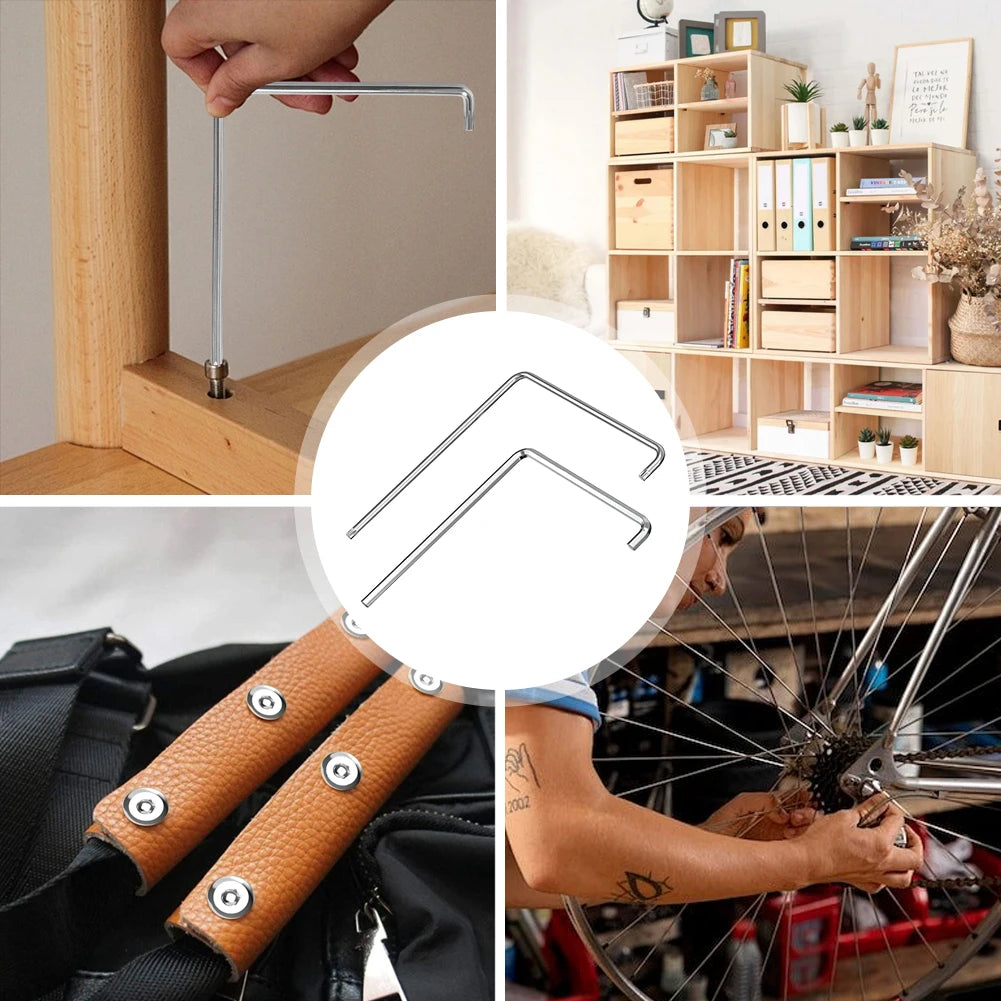 Curved Inside Hexagonal Wrench Bicycle Adjustment Wear Resist Precise