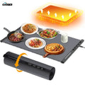Foldable Silicone Electric Food Warmer Mat | 8-Level Temp Control Electric Food Warmer Zpaxo GRAY-US