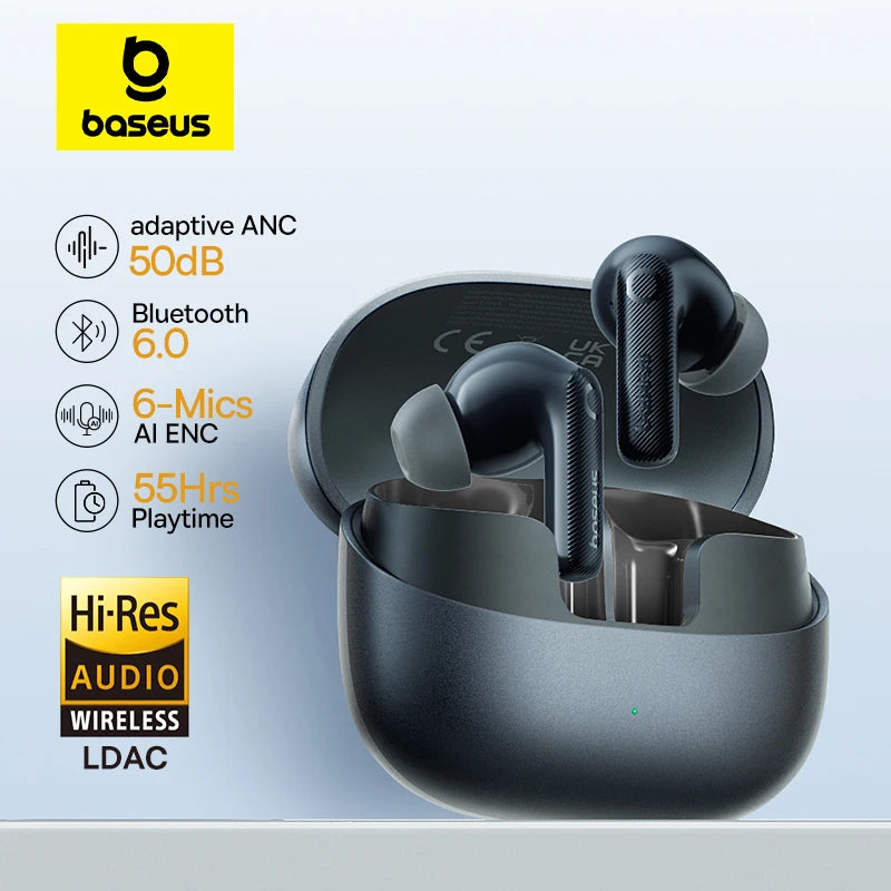 Baseus EP10 ANC Earbuds Wireless Bluetooth 6 0 Earphones 50dB