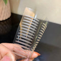 Invisible Fiber Double Fold Eyelid Tape Sticker Lace Nature Clear Beige Stripe Self-adhesive Natural Eye Makeup Make Up Zpaxo 02 5pcs