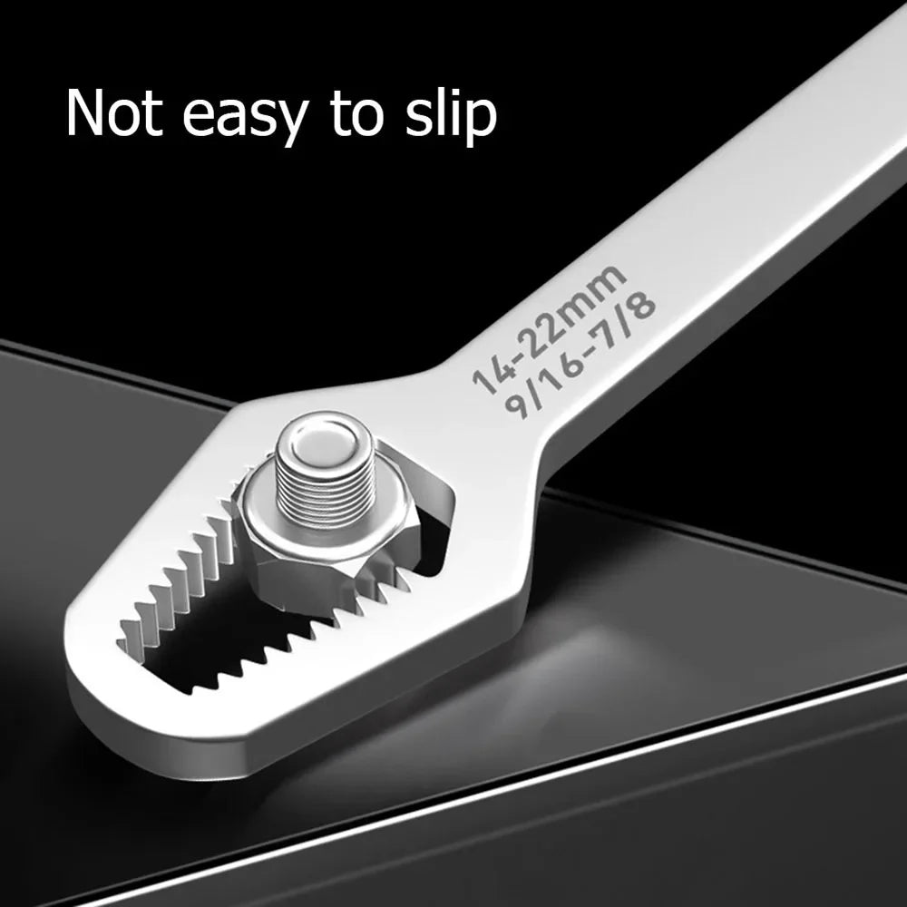 8-22/3-17mm Adjustable Universal Wrench Multi-Function With Serrate Jaw Self-Tightening Hand Tool for Home Workshop Factory Torx Zpaxo