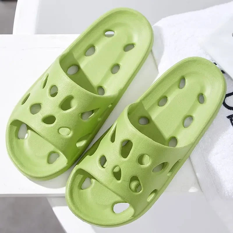 Summer Cloud Slippers Women Men Flip Flops Beach Sandals Bathroom Zpaxo Green 38