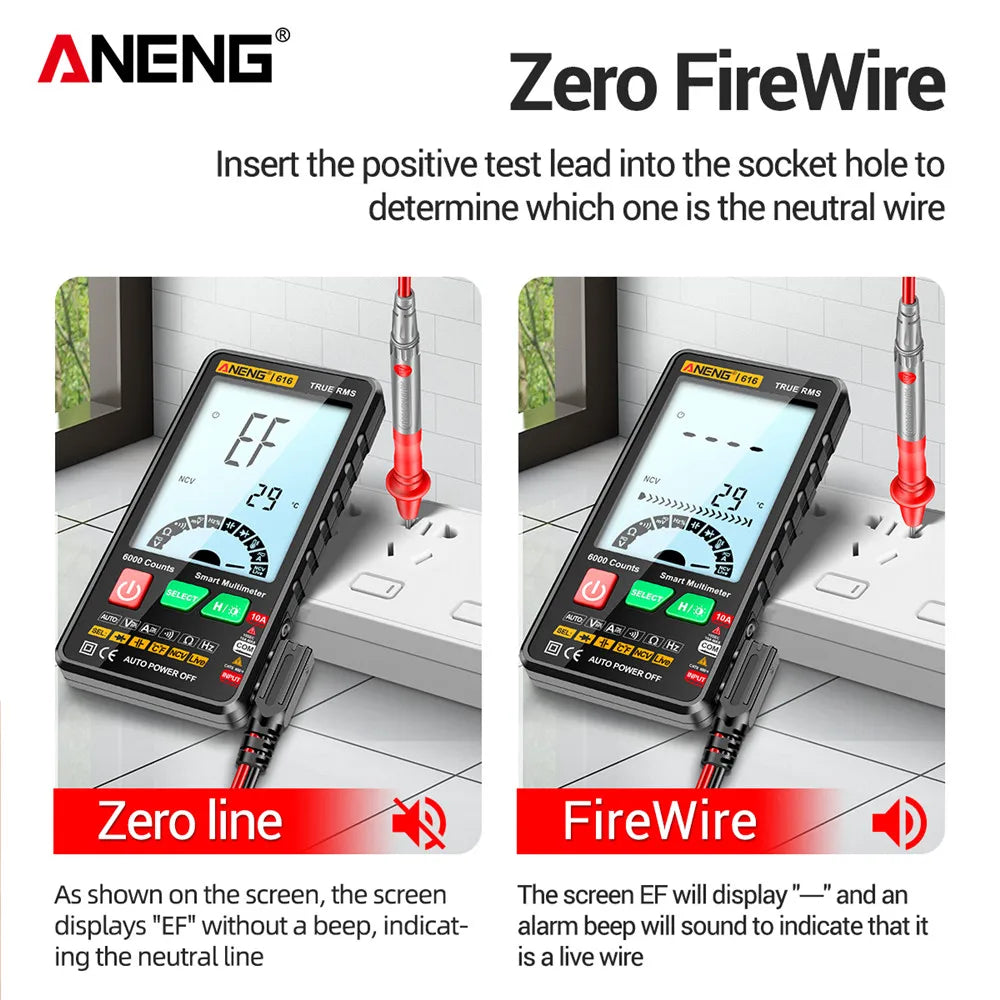 ANENG 616 Large Screen Tool AC DC Voltage Current Tester Digital