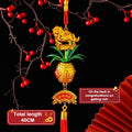 2026 Year Of The Horse Wall Hanging Car Ornament Chinese New Year Red Gold Pineapple Pendant Lucky Decoration Housewarming Gifts Zpaxo A1
