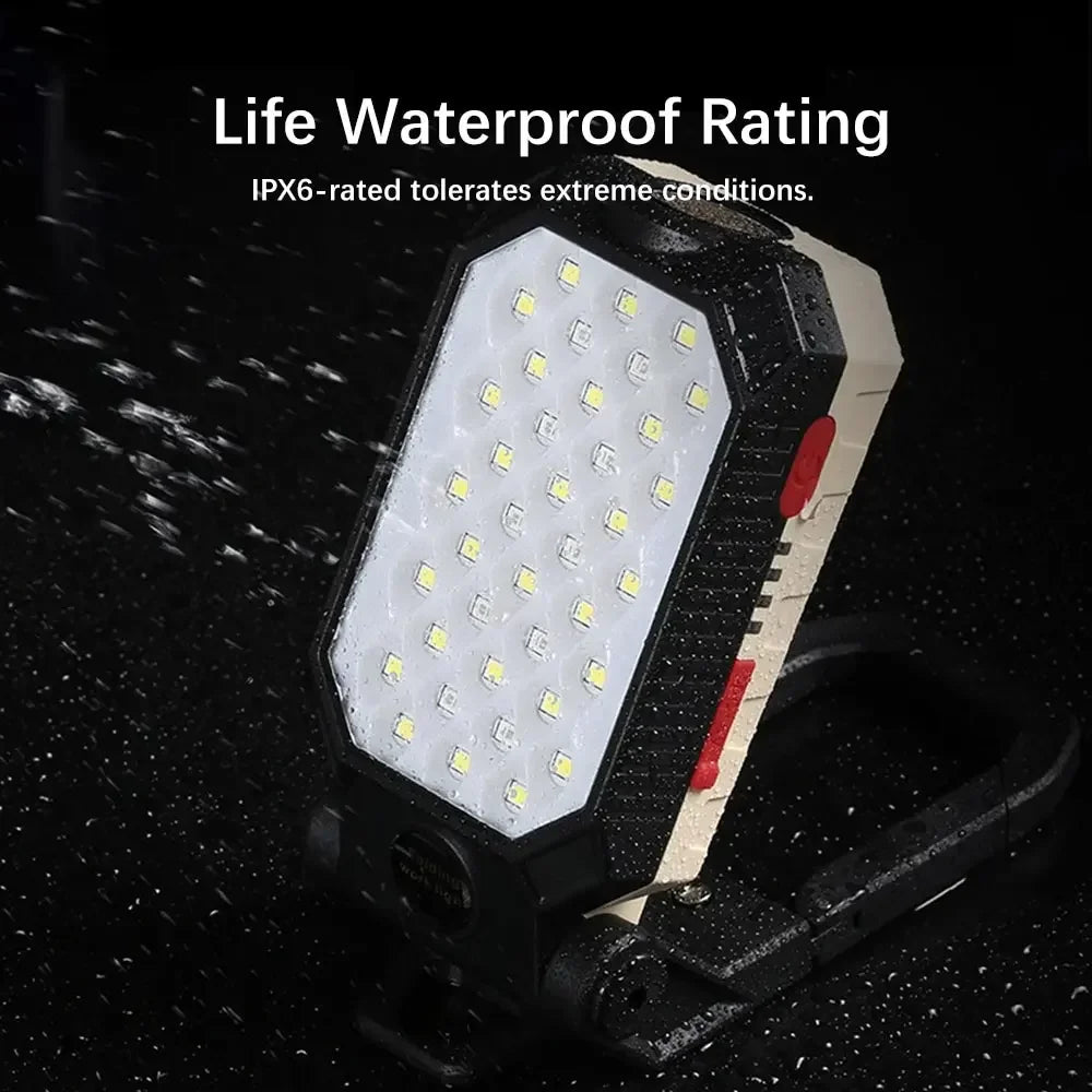ESMARTER COB LED Work Light – Rechargeable Magnetic Lantern