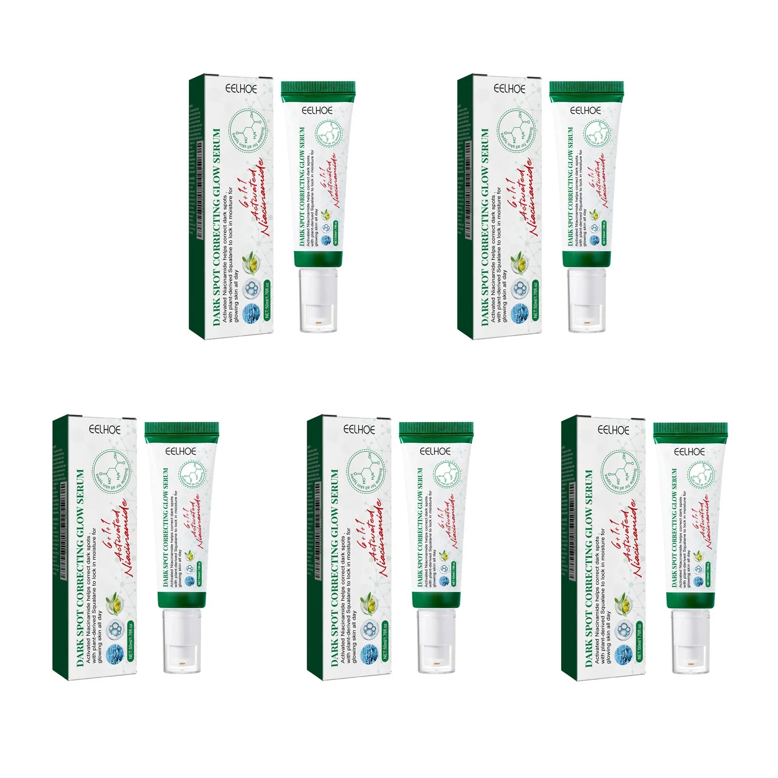 Nicotinamide Dark Spot Corrector Serum | Eelhoe 50ml Brightening Face Serum Zpaxo 5Pcs