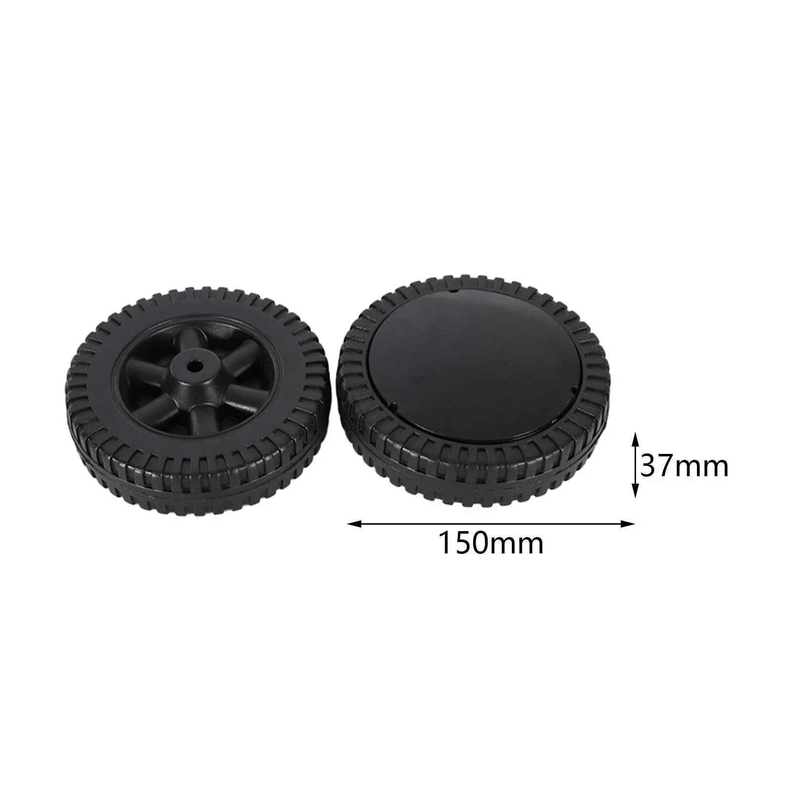 6-Inch BBQ Grill Replacement Wheels 2-Pack – Easy Install Grill Replacement Wheels Zpaxo