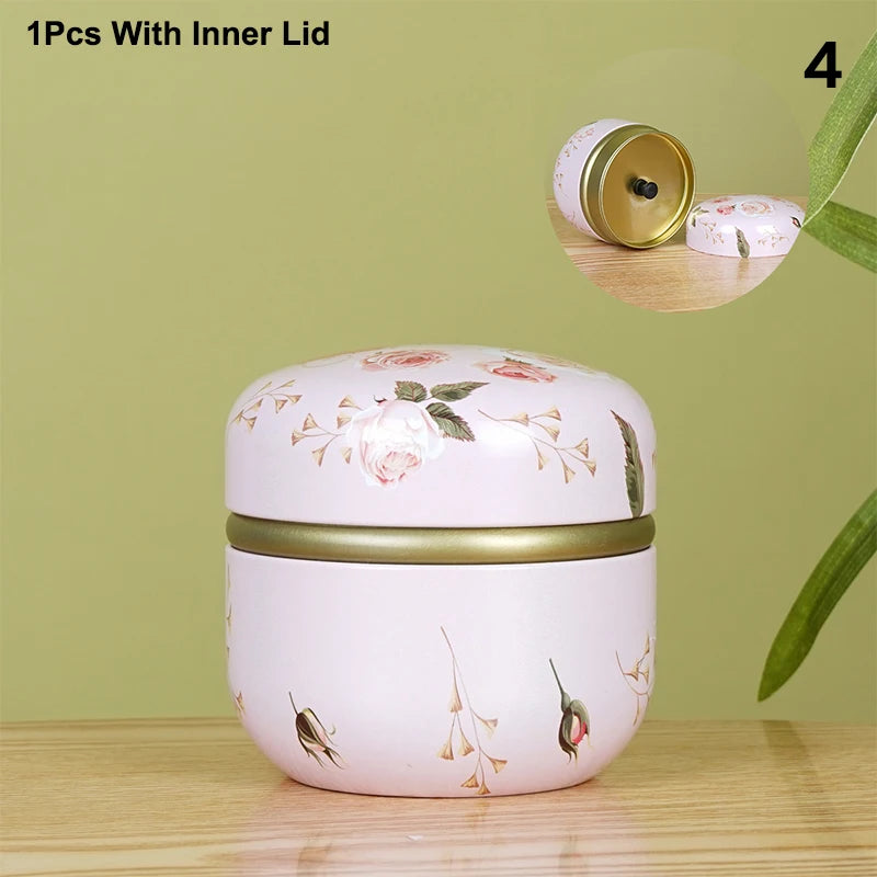 CMSmall Portable Storage Boxes Tea Caddy Box Containers Candle Cans