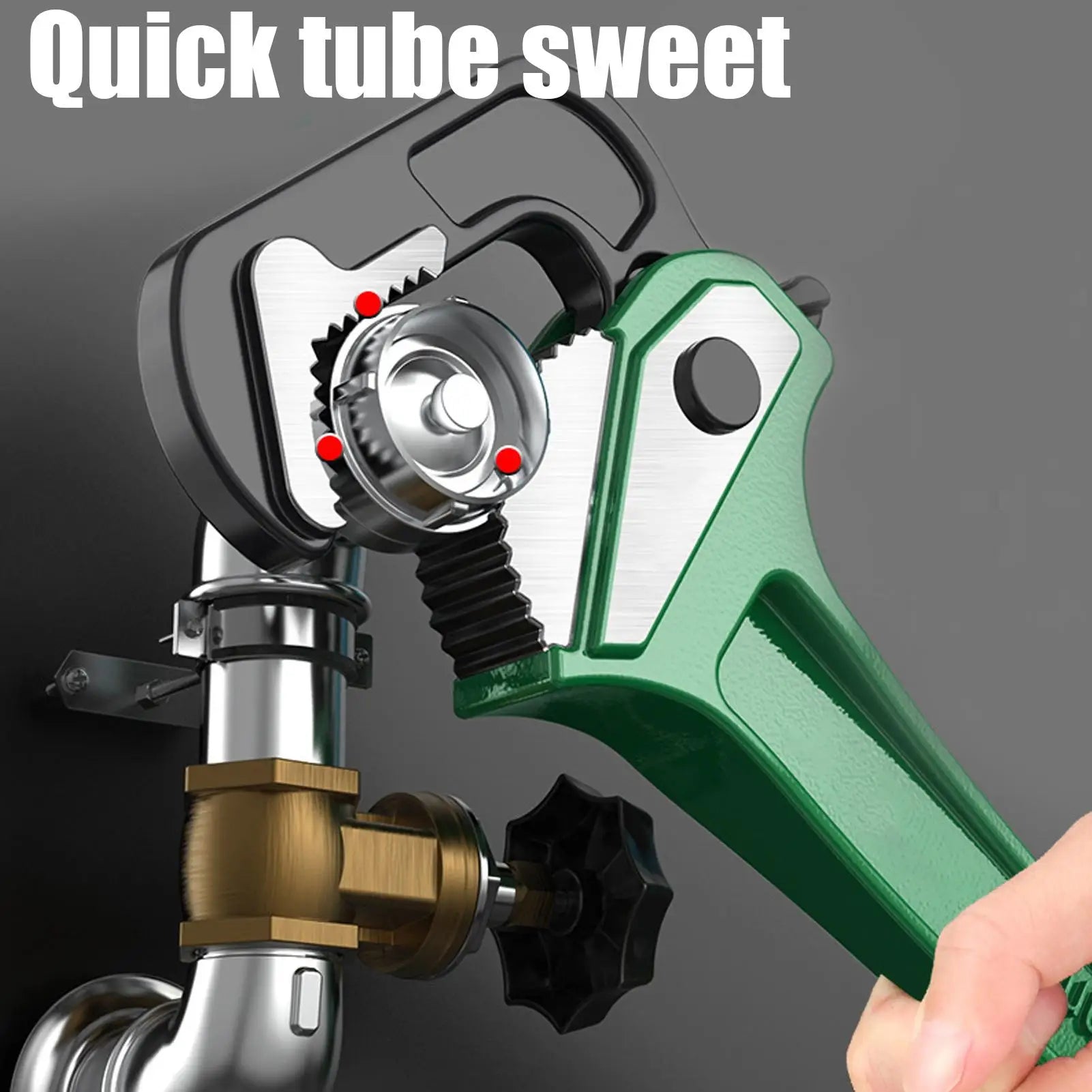 Plumbing Pliers Industrial Tube Clamping Tool Polygonal Construction Pipe Pliers for Household Gardening Electrical Kitchen Pool Zpaxo