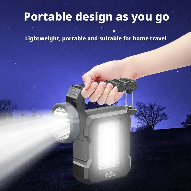 ESMARTER Solar Rechargeable LED Searchlight | Handheld Spotlight