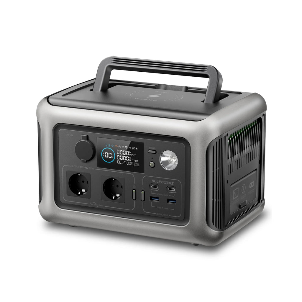 ALLPOWERS Portable Power Station R600 299Wh LiFeP04 Battery 2x 600W Zpaxo CN EU