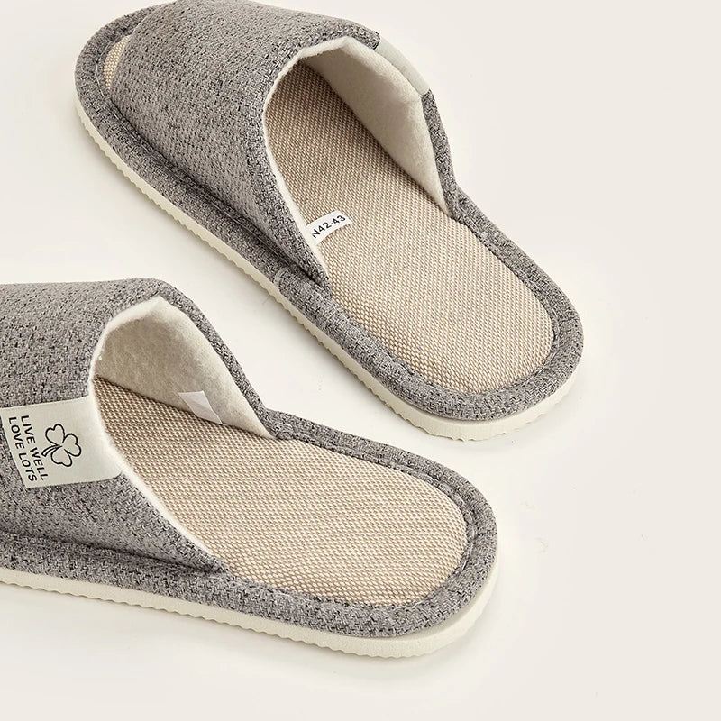 Home Linen Slippers Men Spring&autumn Comfortable Bedroom