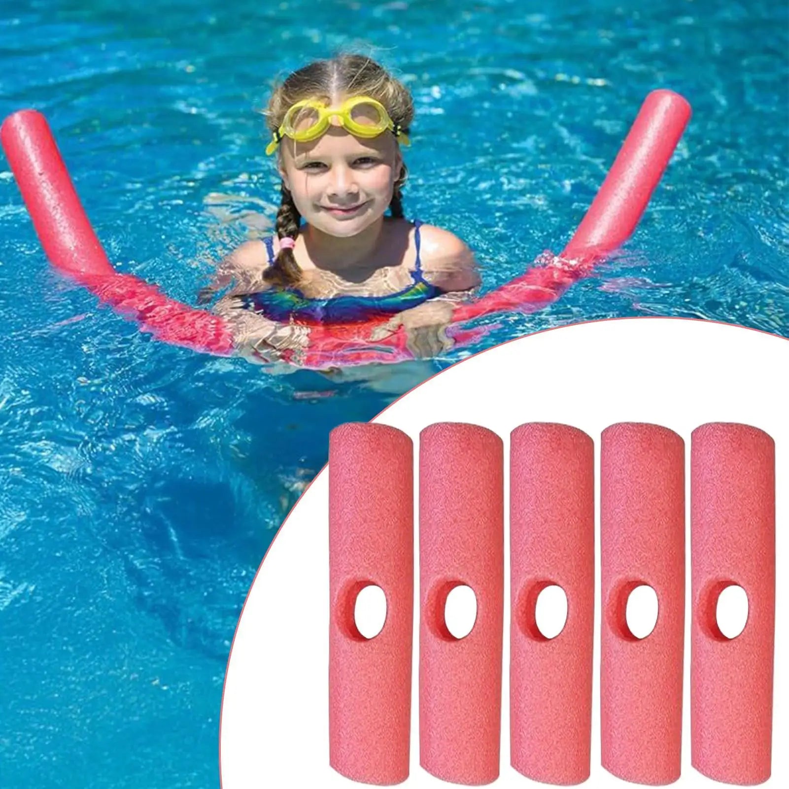 Swimming Noodle Floating Connector 5 Pieces Pool Attachments Sports And Leisure Toys Accessory For Family Youth Teens Boys Girls Zpaxo