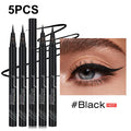 Smooth Liquid Eyeliner Tip-resistant Waterproof Quick-drying Soft Zpaxo 01-5PCS