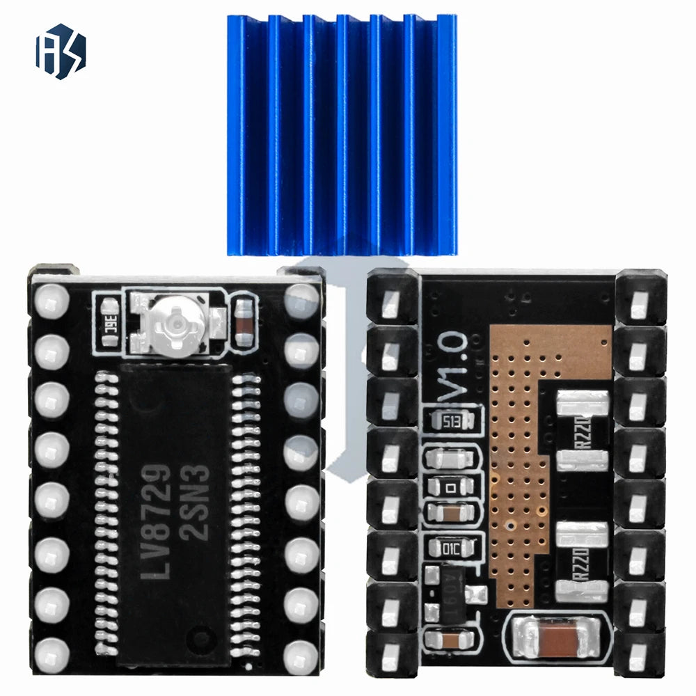 LV8729 Stepper Motor Driver 128 Microsteps 3D Printers Heatsink Zpaxo