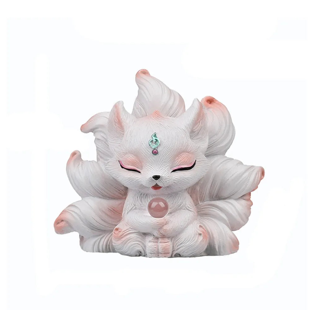 Micro Landscape Resin Little Statue Creative Cute Animal Sculpture Zpaxo White