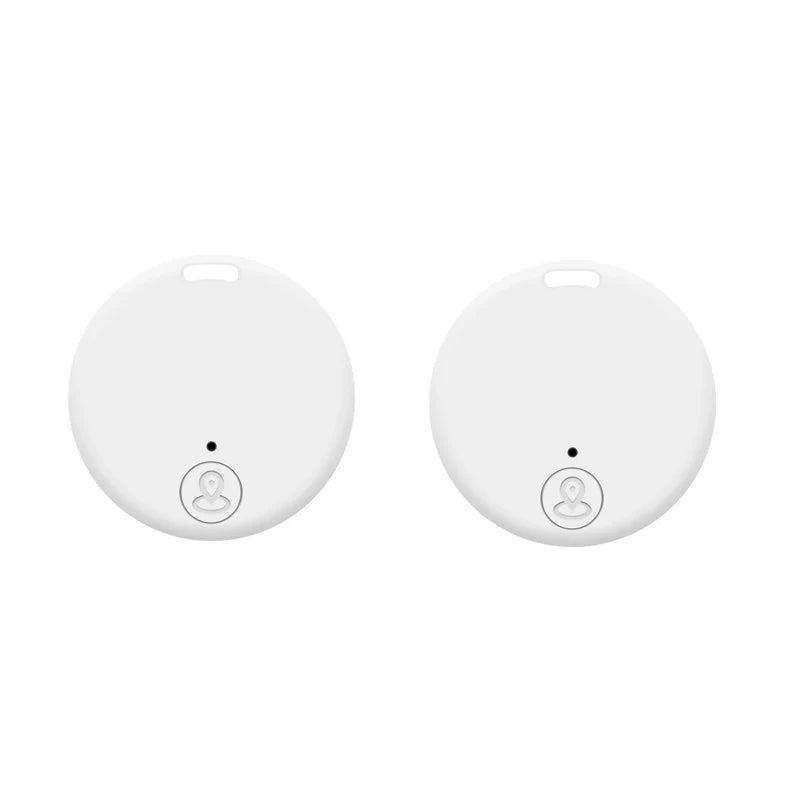 Bluetooth 5 0 Mini GPS Tracker Anti-lost Device Pet Kid Wallet Bag Zpaxo 2pcs White
