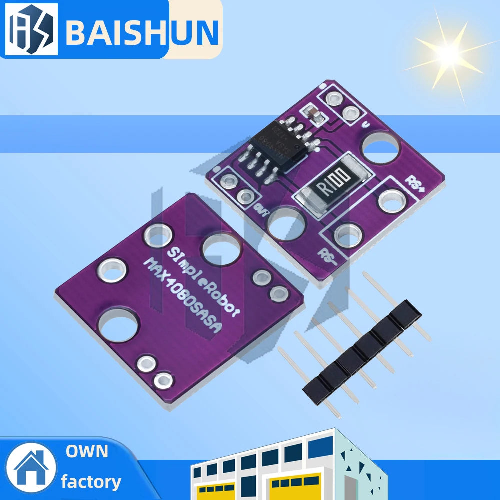 MAX4080 / MAX4080SASA High Precision Current Sense Amplifier Module – 4.5V 190µA Current Detection Module for Arduino Zpaxo