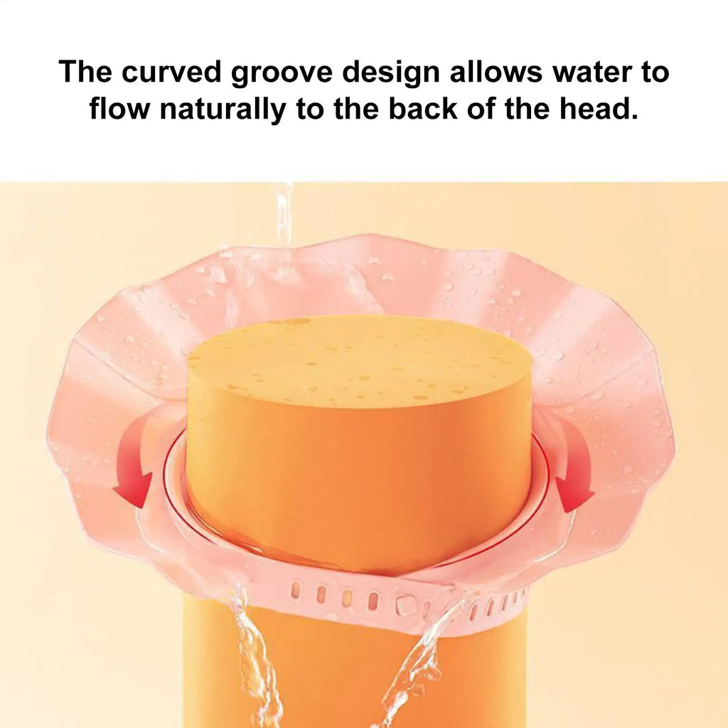 Hair Washing Shield Adjustable Shampoo Hat Wide Brim Waterproof Bath