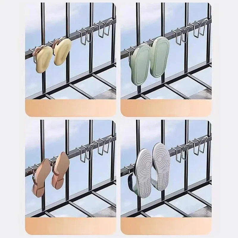 Shoes Drying Rack Shoe Display Hook Shoes Drying Rack Stainless Steel Shoes Hanger For Closet Organization Zpaxo