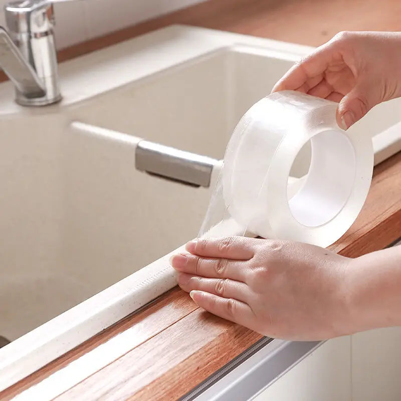 Transparent Nano Tape 5m/10m – Waterproof Kitchen & Bath Seal
