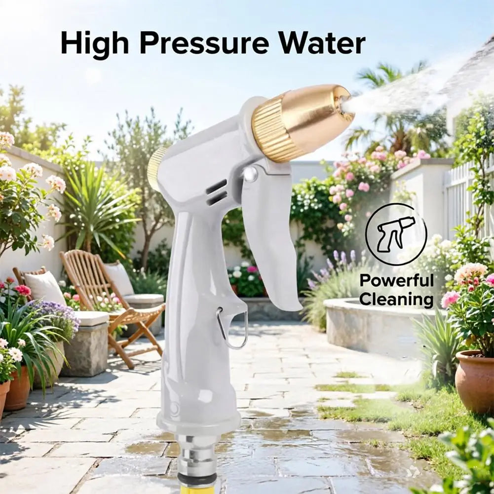 High Pressure Water Spray Gun – Brass Nozzle Garden Hose Sprayer Garden Hose Spray Gun Zpaxo