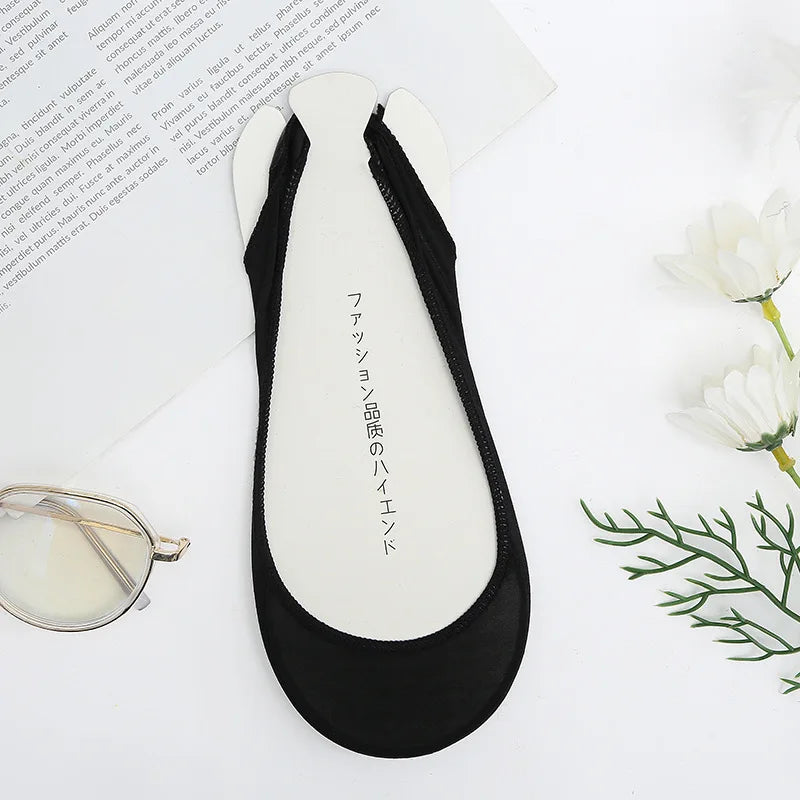 Invisible Silicone Anti-slip Short Socks Summer Ice Silk Ultra-thin