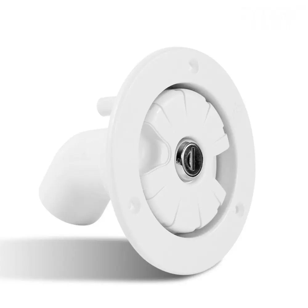 White Black Gravity Water Inlet Lockable RV Filler Dustproof Durable Zpaxo