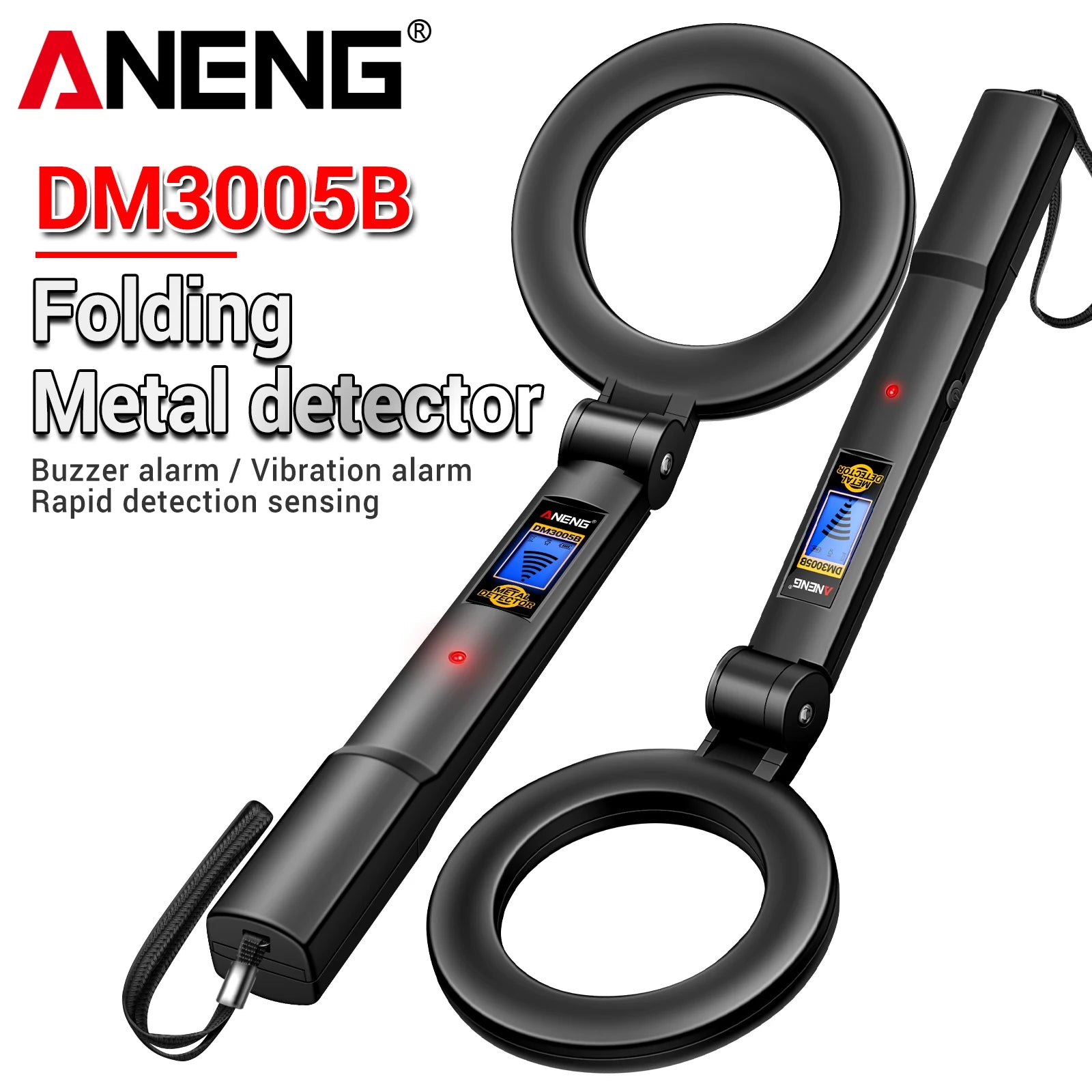 ANENG DM3005B 3-in-1 Handheld Blue Backlight Sound Vibration Dual