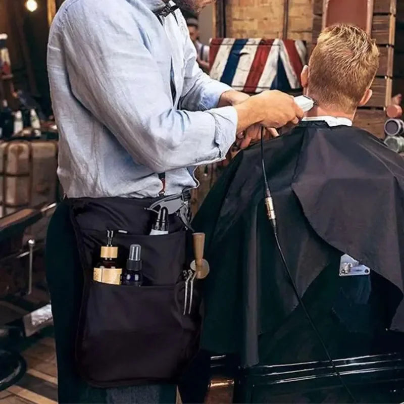 Hair Stylist Half Apron – 5 Pockets Waterproof Barber Apron Stylist Work Apron Zpaxo