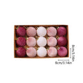 Flocked Christmas Ornaments 15 Rustic Party Decor Tree Ornament