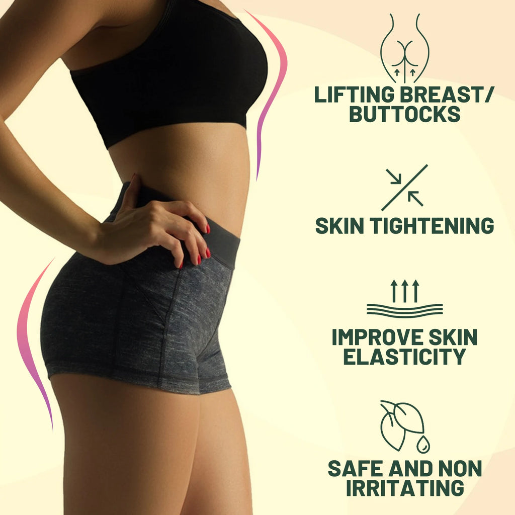 Ouhoe Collagen Body Oil for Skin Tightening and Firming Anti Stretch Mark Massage Oil for Belly Thighs Butt Body Sculpting 30ml Zpaxo