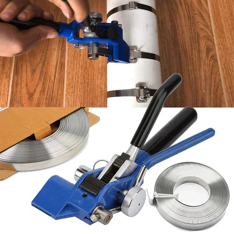 Stainless Steel Cable Tie Gun Banding Tools Strapping Gear Tension
