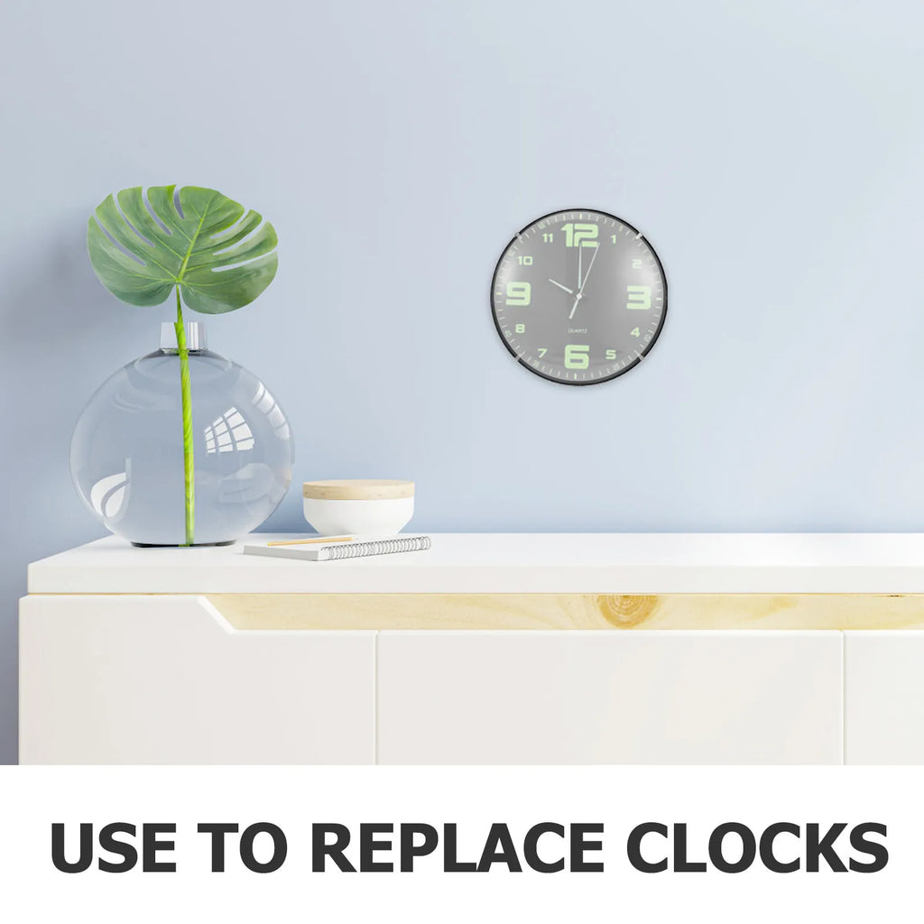 Round Clock Glass Dome Convex Transparent Replacement Lid Cover Wall