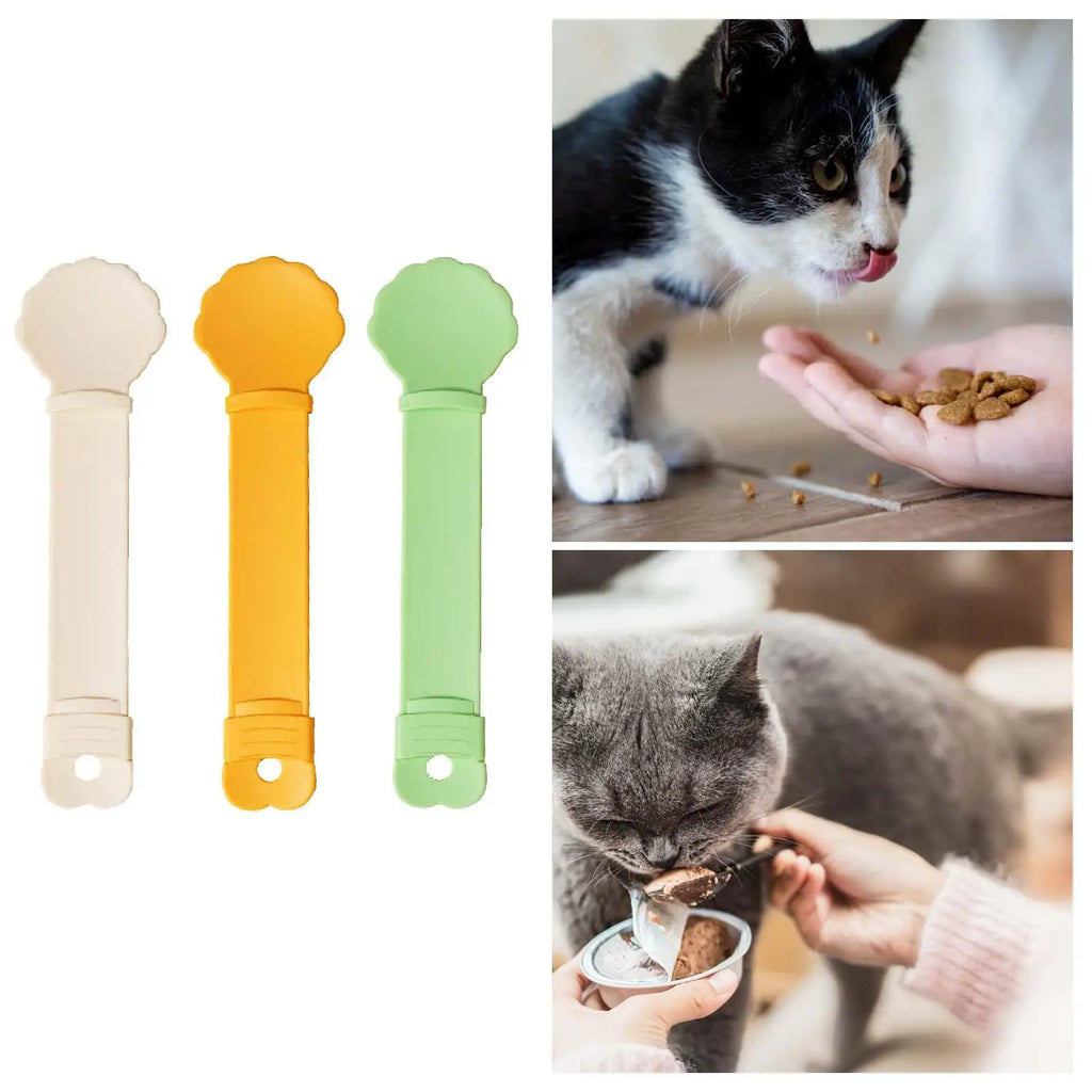 Cat Strip Squeeze Spoon Portable Multi Use Lickable Cat Treats Scoop Cat Feeding Spoon Pet Snack Feeding Pet Food Spoons Zpaxo