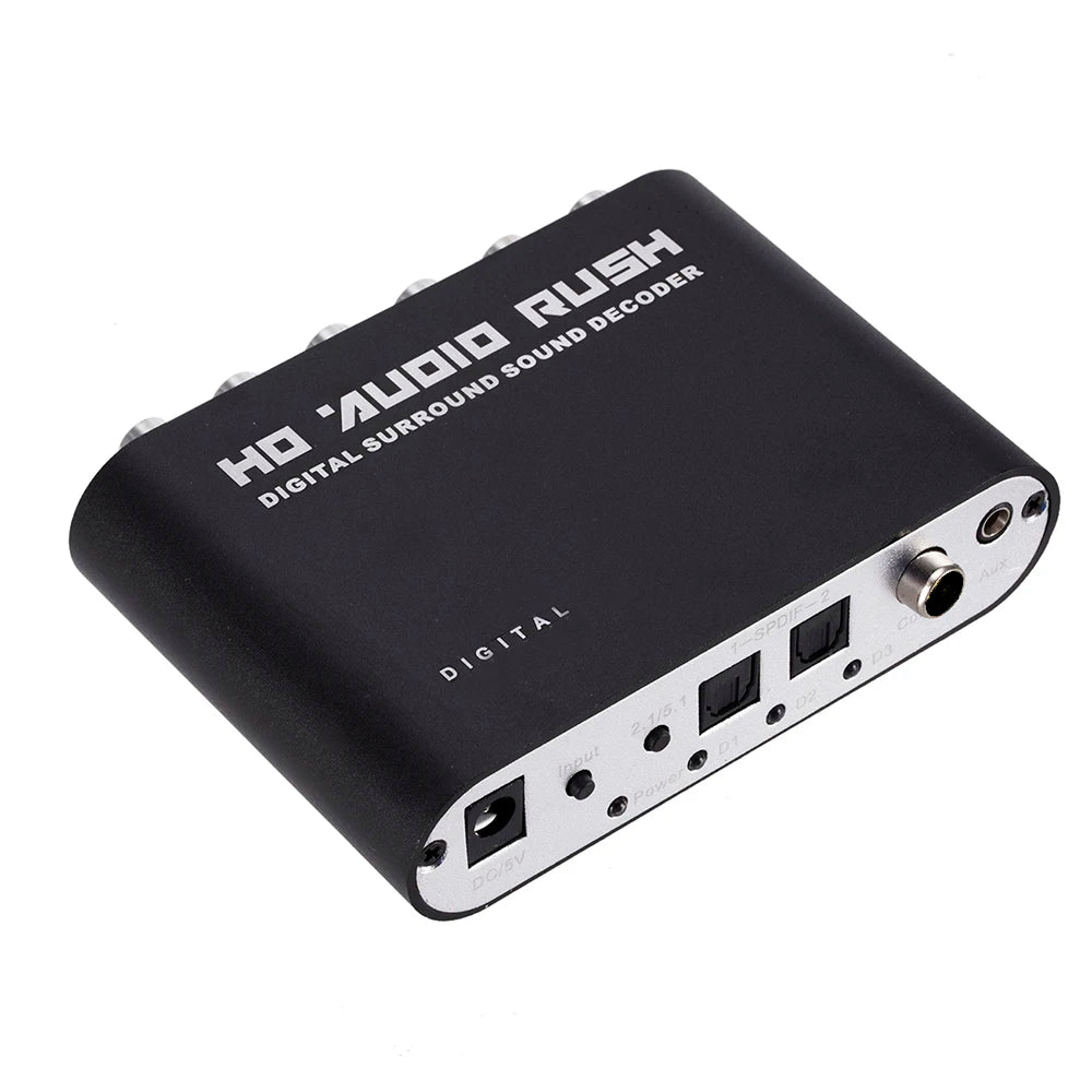 Digital Analog 5 1 CH Audio Decoder Amplifier SPDIF Coaxial RCA DTS Zpaxo