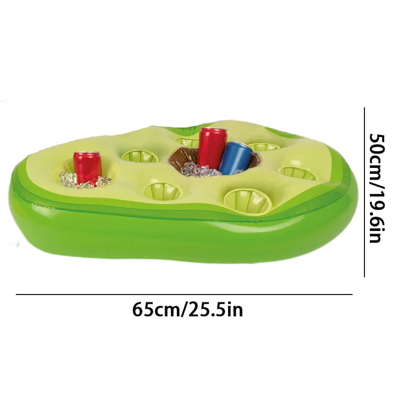 Inflatable Avocado Ice Bucket Drink Holder Hawaii Theme Party Summer Zpaxo avocado