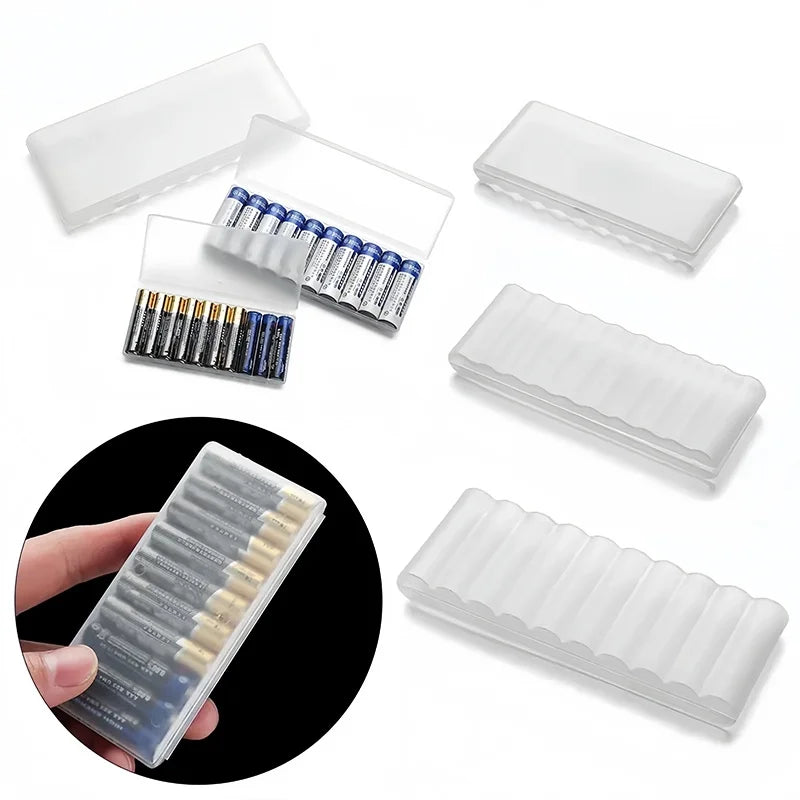 Waterproof Heavy-Duty 10 Slot Battery Case Plastic Organizer Portable Battery Storage Bag For AAA AA 18650 Battery Organizer Box Zpaxo