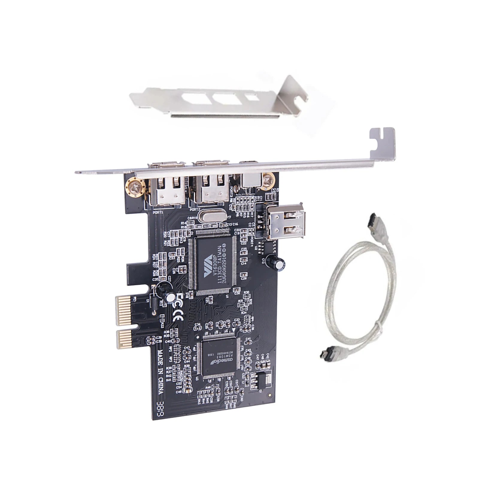 PCI-e 1X External IEEE 1394 4 Ports 3 X 6Pin 1 4Pin Firewire Card