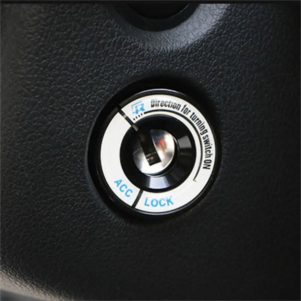 Aluminum Alloy Start Stop Button Car Decor Cover Ignition Switch Key Zpaxo