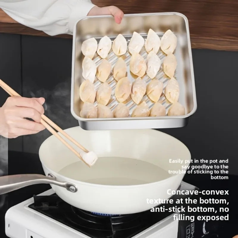Stainless Baking Trays Lids Non-stick Easy-clean Perfect Roasting