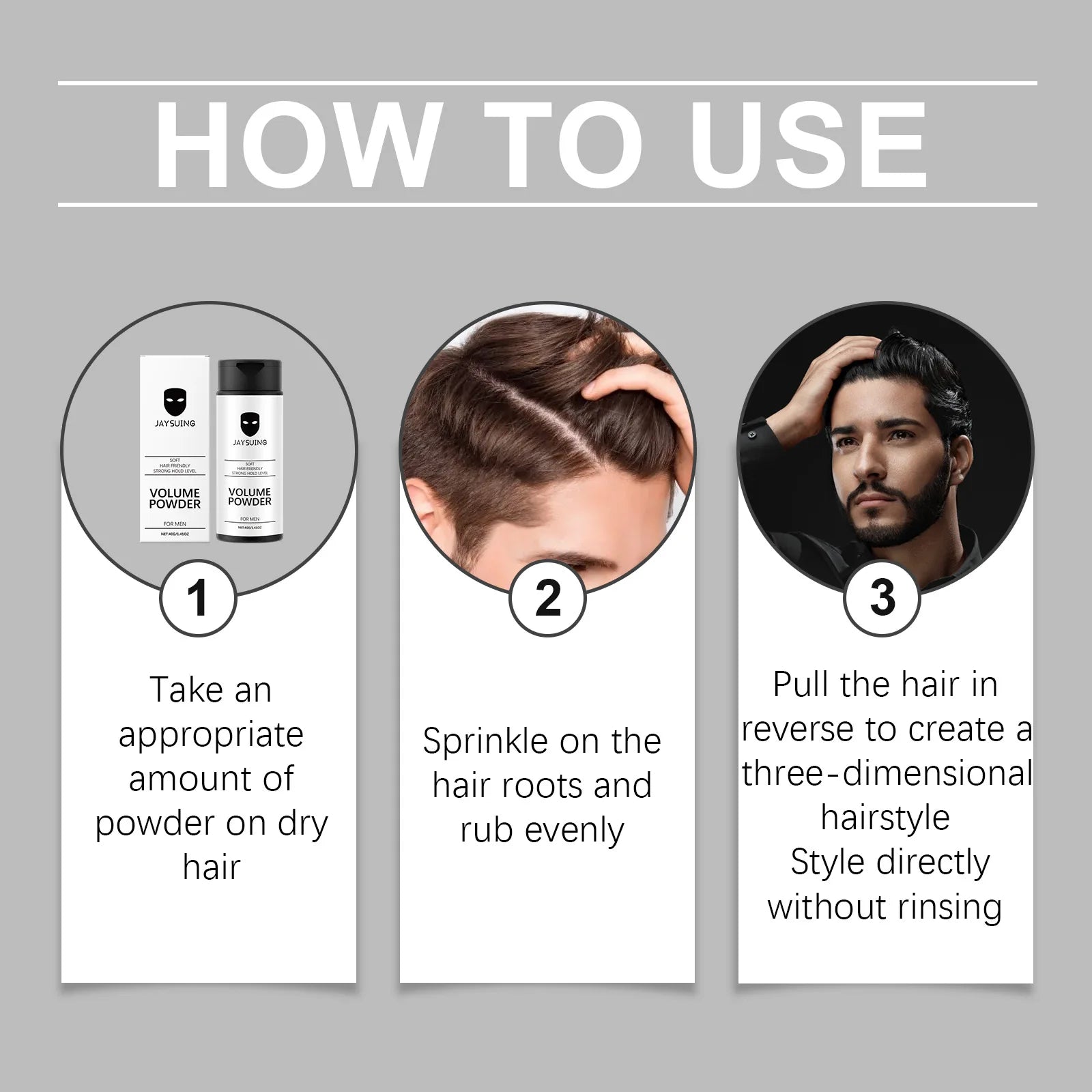 Jaysuing Hair Volume Powder – Instant Root Lift & Texture Hair Volumizing Powder Zpaxo