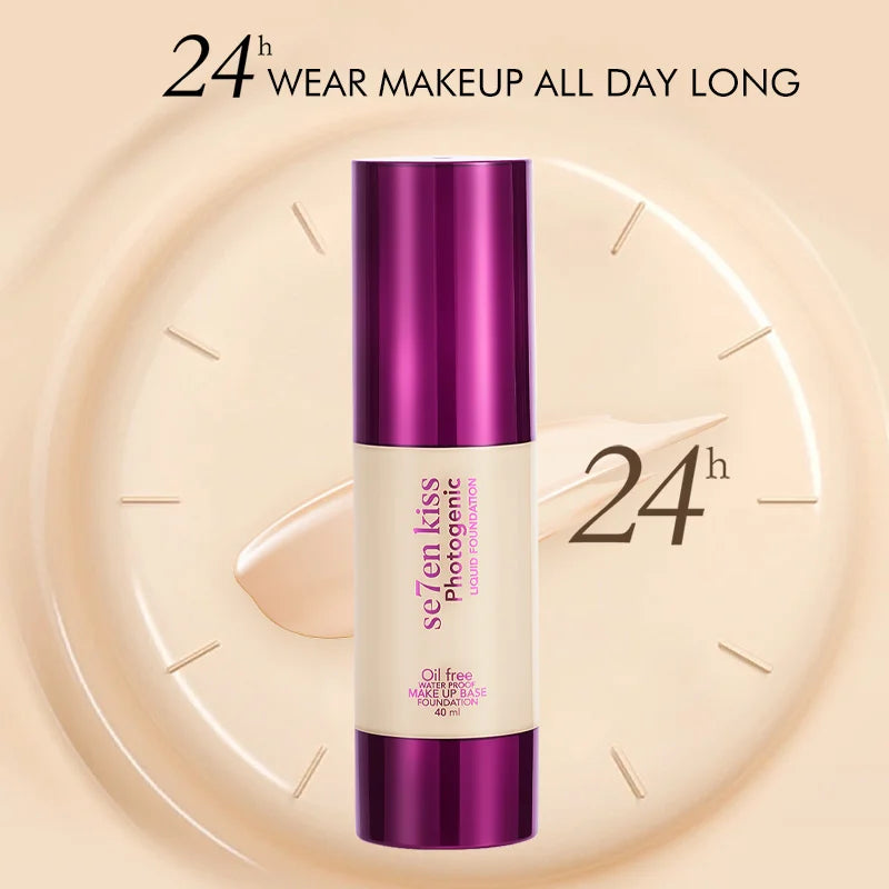Press-type temperature-changing liquid foundation, long-lasting hydration, moisturizing, concealer, barrier cream bb cream Zpaxo